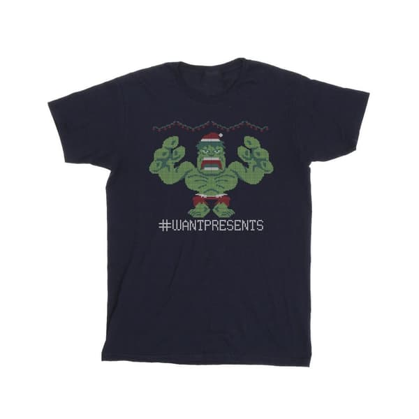Marvel Boys Avengers Hulk Cross Stitch T-Shirt
