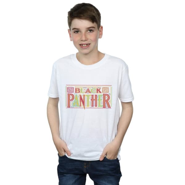 Marvel Black Panther - T-shirt med triballogo för pojkar