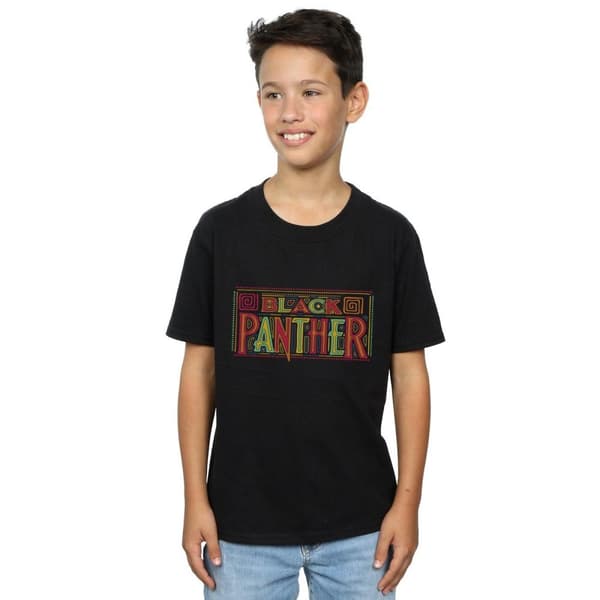 Marvel Black Panther - T-shirt med triballogo för pojkar