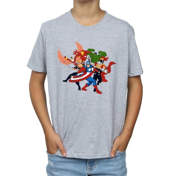 Marvel Boys Avengers Assemble Comic Team T-Shirt