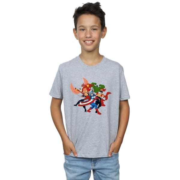 Marvel Boys Avengers Assemble Comic Team T-Shirt
