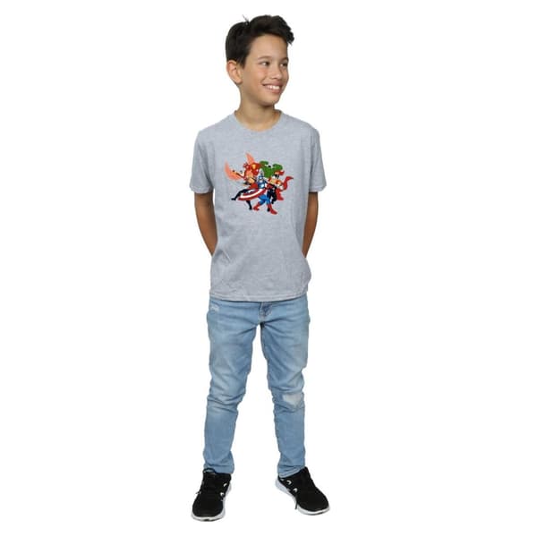 Marvel Boys Avengers Assemble Comic Team T-Shirt