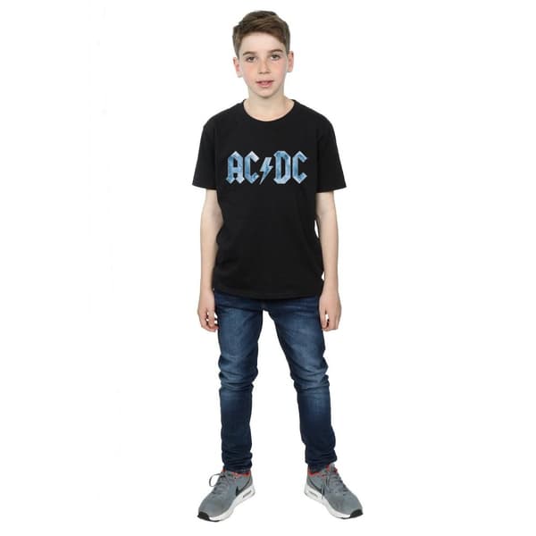 AC/DC Boys Blue Ice Logo T-Shirt
