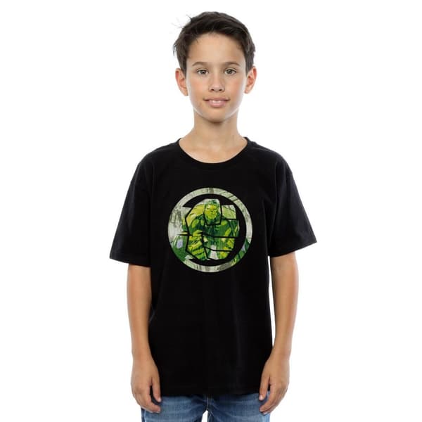 Marvel Boys Avengers Hulk Montage Symbol T-Shirt