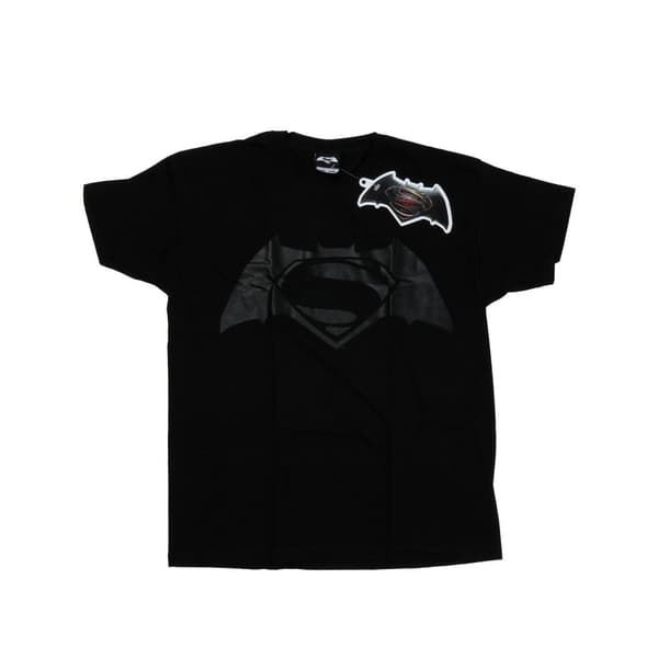 DC Comics Boys Batman v Superman Logo Print T-Shirt Black 12-13 Years