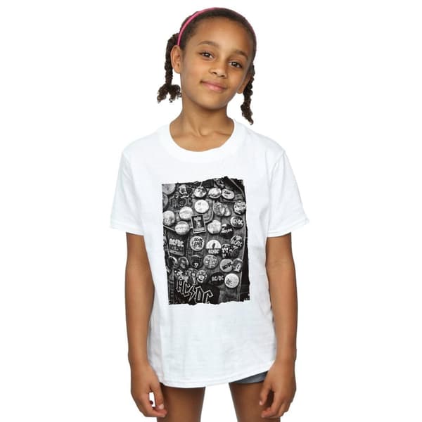 AC/DC Girls Badges Collection Cotton T-Shirt