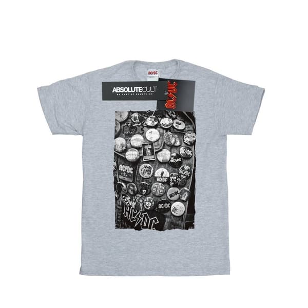 AC/DC Girls Badges Collection Cotton T-Shirt