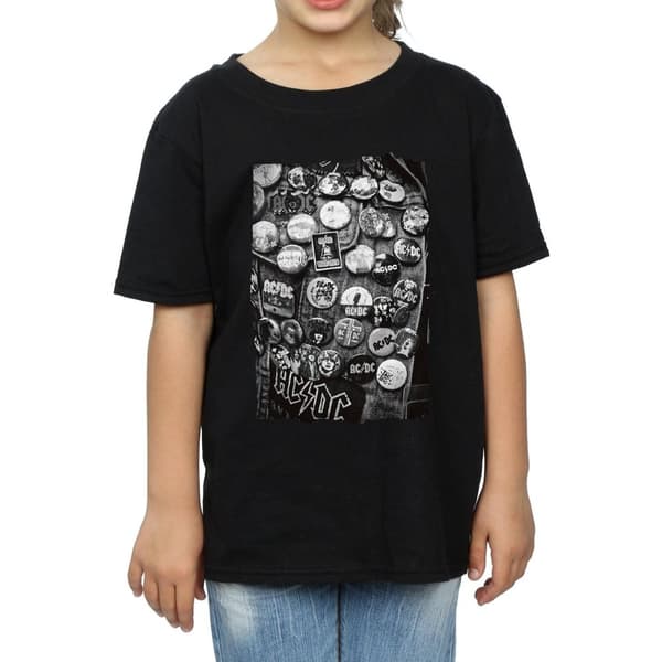 AC/DC Girls Badges Collection Cotton T-Shirt