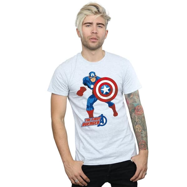 Marvel Mens Captain America The First Avenger T-Shirt