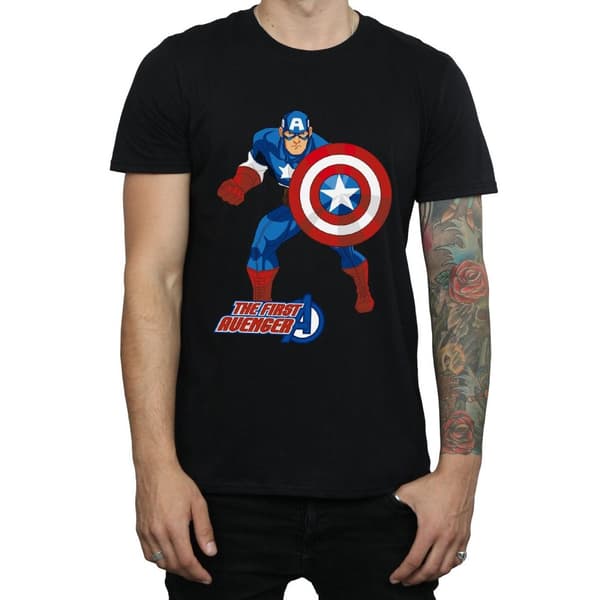 Marvel Mens Captain America The First Avenger T-Shirt