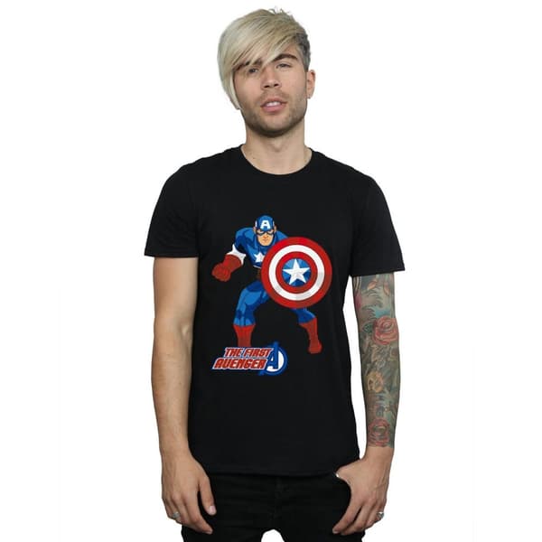 Marvel Mens Captain America The First Avenger T-Shirt