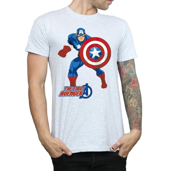Marvel Mens Captain America The First Avenger T-Shirt