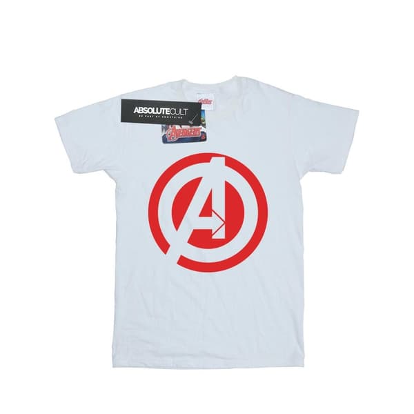 Marvel Womens/Ladies Avengers Assemble Solid A Logo Cotton Boyfriend T-Shirt