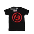 Miniatyrbillede 1 af 5: Marvel Womens/Ladies Avengers Assemble Solid A Logo Cotton Boyfriend T-Shirt