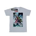 Miniatyrbillede 1 af 5: Marvel Girls Avengers Assemble Team Montage Cotton T-Shirt