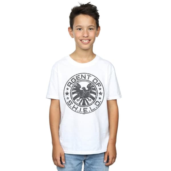 Marvel Pojkar Avengers Shield Beaten Circle T-shirt