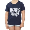 Miniatyrbild 3 av 5: Marvel Black Panther - T-shirt i bomull med ord och emblem för flickor