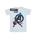 Miniatyrbillede 1 af 5: Marvel Womens/Ladies Captain America Pose Cotton Boyfriend T-Shirt