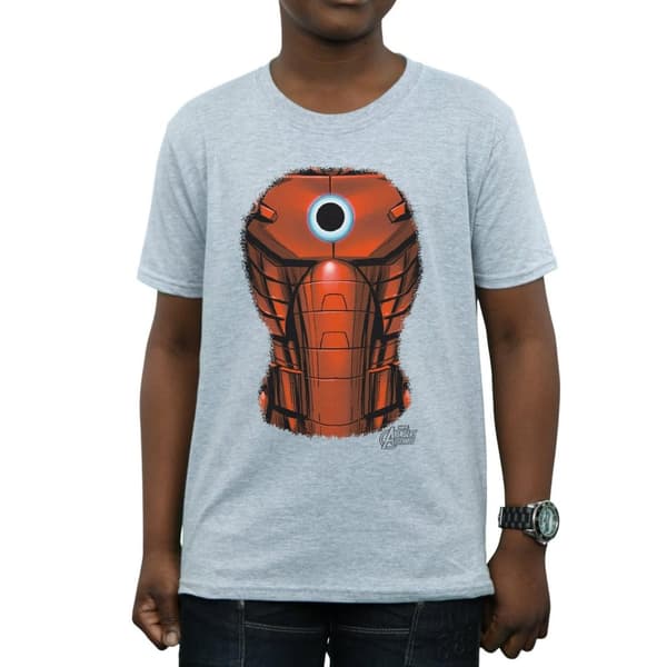 Marvel T-shirt med bröstsprängning från Iron Man för pojkar