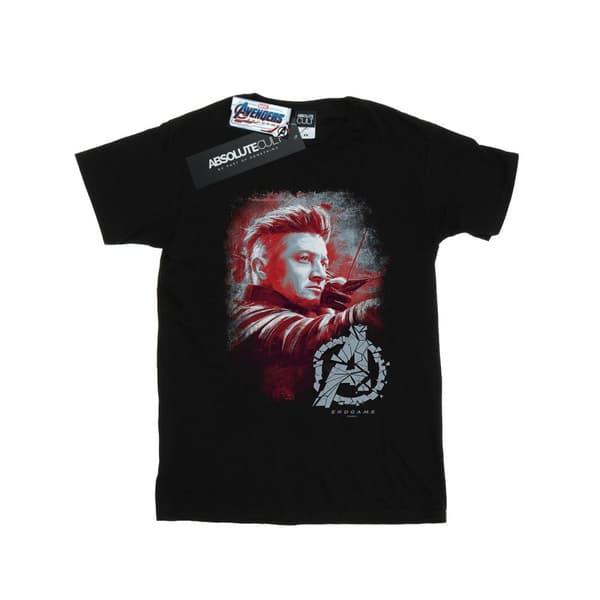 Marvel Dam/Tjej Avengers Endgame Hawkeye Boyfriend T-shirt i borstad bomull