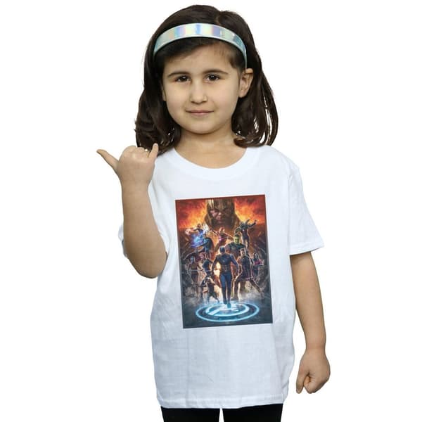 Marvel Girls Avengers Endgame Heroes At War Cotton T-Shirt