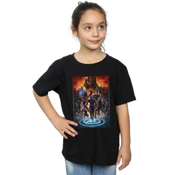 Marvel Girls Avengers Endgame Heroes At War Cotton T-Shirt