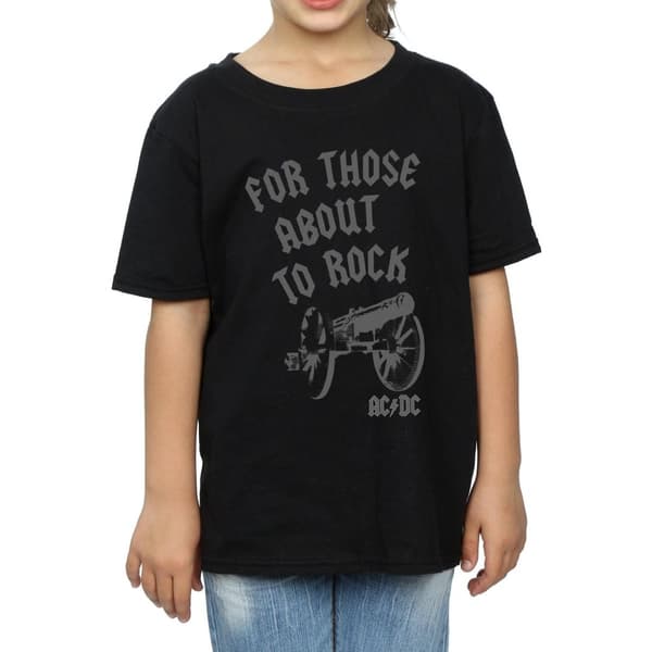 AC/DC Girls For Those About To Rock Cannon T-shirt i bomull