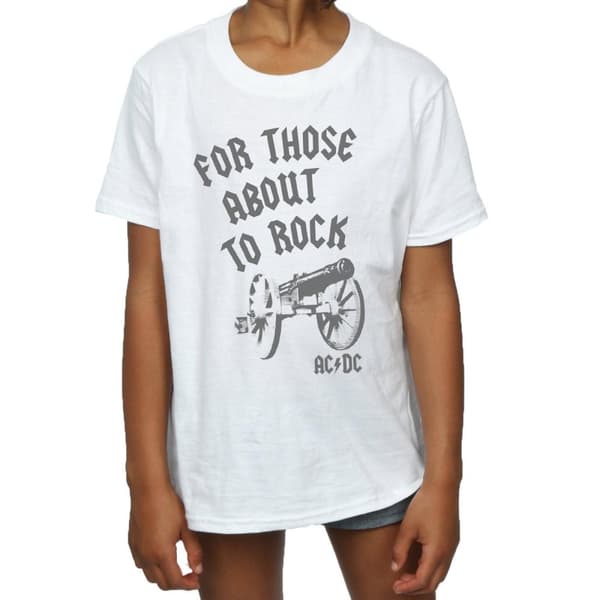 AC/DC Girls For Those About To Rock Cannon T-shirt i bomull