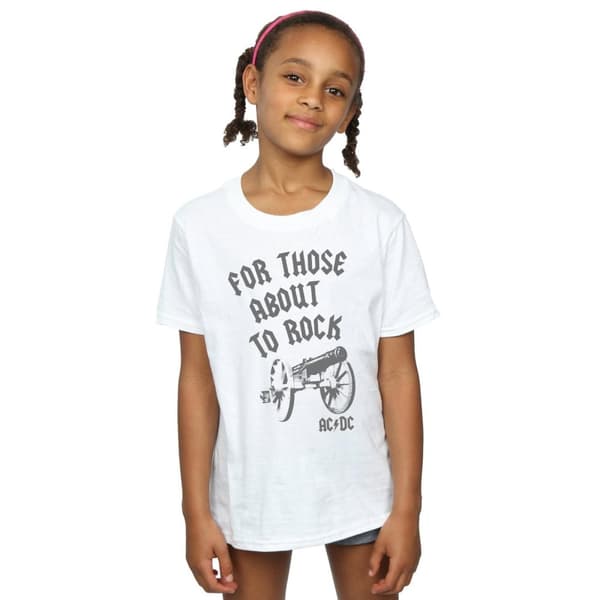 AC/DC Girls For Those About To Rock Cannon T-shirt i bomull