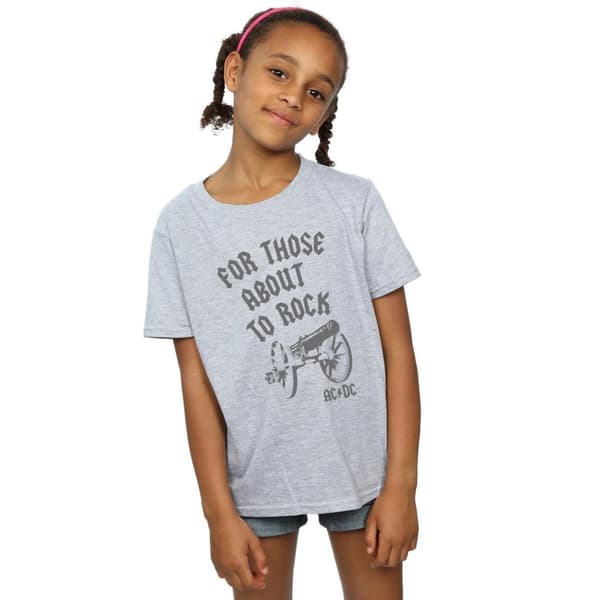 AC/DC Girls For Those About To Rock Cannon T-shirt i bomull
