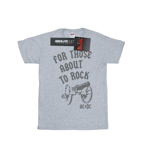 AC/DC Girls For Those About To Rock Cannon T-shirt i bomull