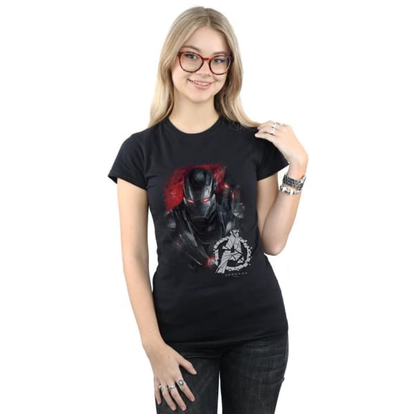Marvel Dam/Tjej Avengers Endgame War Machine T-shirt i borstad bomull