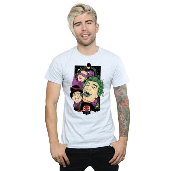 DC Comics Mens Batman TV Series Rogues Gallery T-Shirt