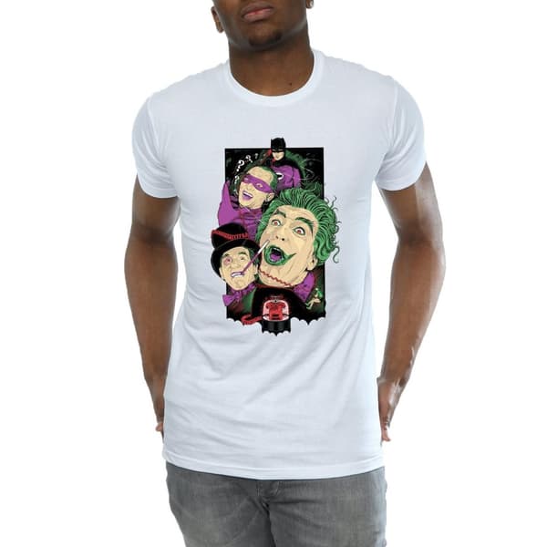 DC Comics Mens Batman TV Series Rogues Gallery T-Shirt