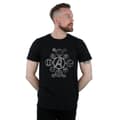 Miniatyrbild 2 av 3: Marvel Mens Avengers Infinity War - T-shirt med metallikoner