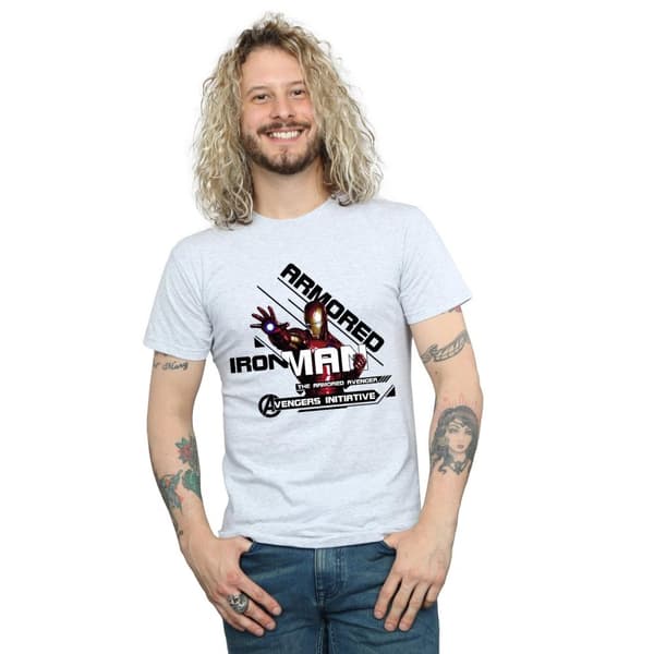 Marvel Mens Avengers Iron Man Armoured Avenger T-Shirt