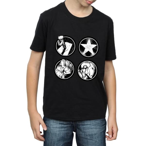 Marvel Pojkar Avengers Main Logos T-shirt