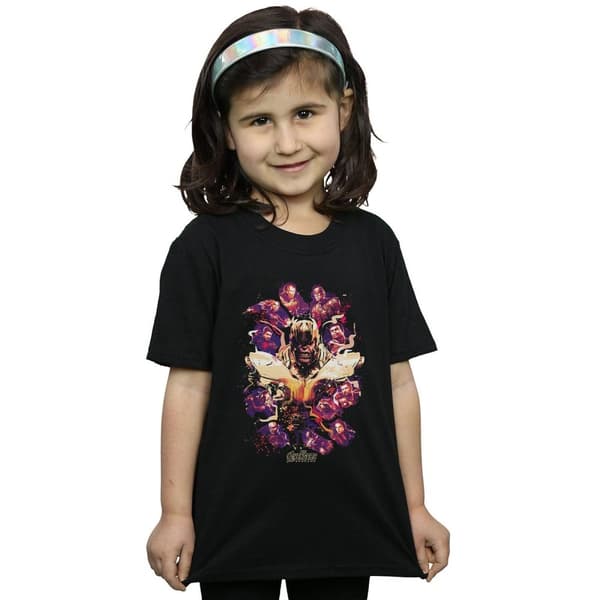 Marvel T-shirt i bomull för flickor - Avengers Endgame Movie Splatter