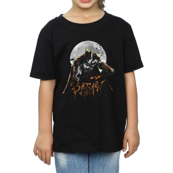 DC Comics Batman Arkham Knight Halloween Moon bomulls-T-shirt för flickor