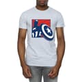 Miniatyrbillede 3 af 5: Marvel Mens Avengers Captain America Outline T-Shirt