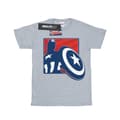 Miniatyrbillede 1 af 5: Marvel Mens Avengers Captain America Outline T-Shirt