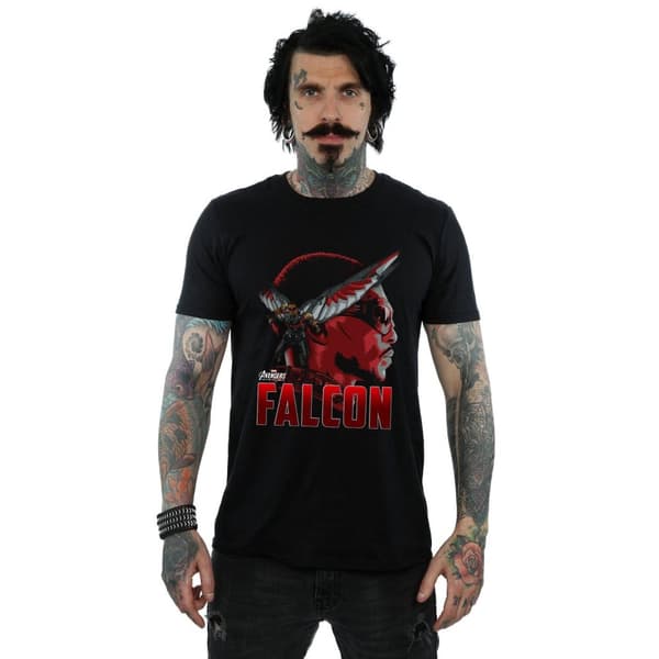 Marvel Mens Avengers Infinity War Falcon Character T-shirt