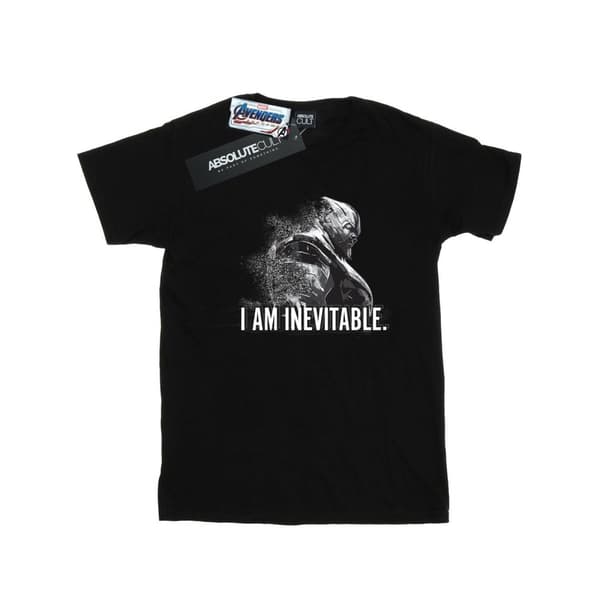 Marvel Boys Avengers Endgame I Am Inevitable T-Shirt Black 9-11 Years