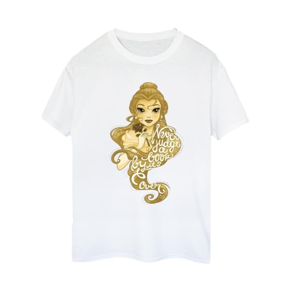 Disney Dam/Tjej Skönheten och odjuret dömer aldrig Boyfriend T-shirt i bomull