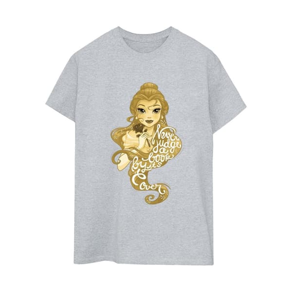 Disney Dam/Tjej Skönheten och odjuret dömer aldrig Boyfriend T-shirt i bomull