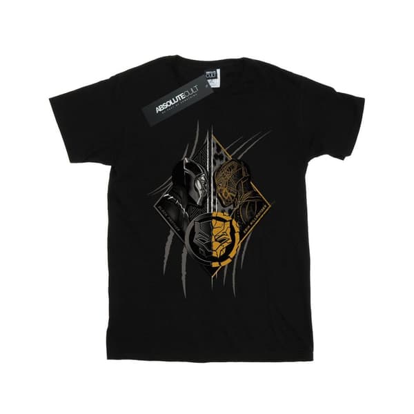 Marvel Girls Black Panther Vs Killmonger Cotton T-Shirt
