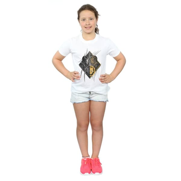 Marvel Girls Black Panther Vs Killmonger Cotton T-Shirt