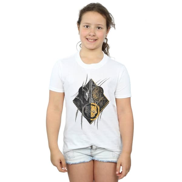 Marvel Girls Black Panther Vs Killmonger Cotton T-Shirt
