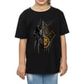 Miniatyrbild 3 av 5: Marvel Black Panther Vs Killmonger bomulls-T-shirt för flickor