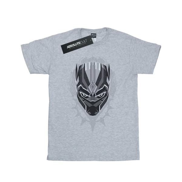 Marvel Womens/Ladies Black Panther Head Cotton Boyfriend T-Shirt